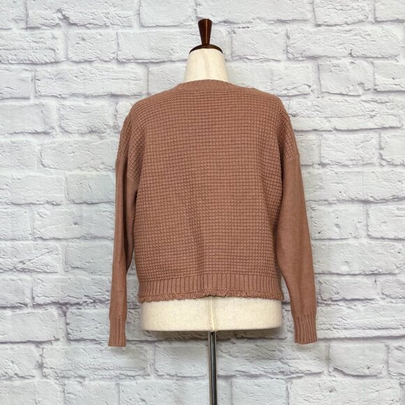 Madewell Dusty Pink Merino Wool Blend Sweater - Picture 2 of 9